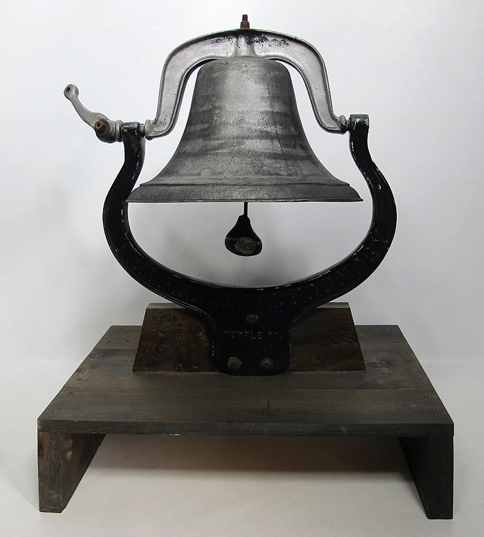 HUGE 29" Pennsylvania Railroad Bell Temple Foundry Cast Aluminum PA