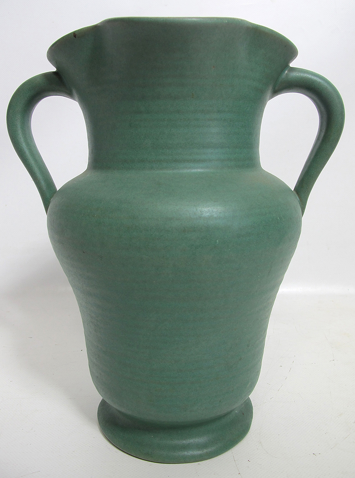 Vintage Arts & Crafts Zanesville Pottery Ohio Peters & Reed Matte Green